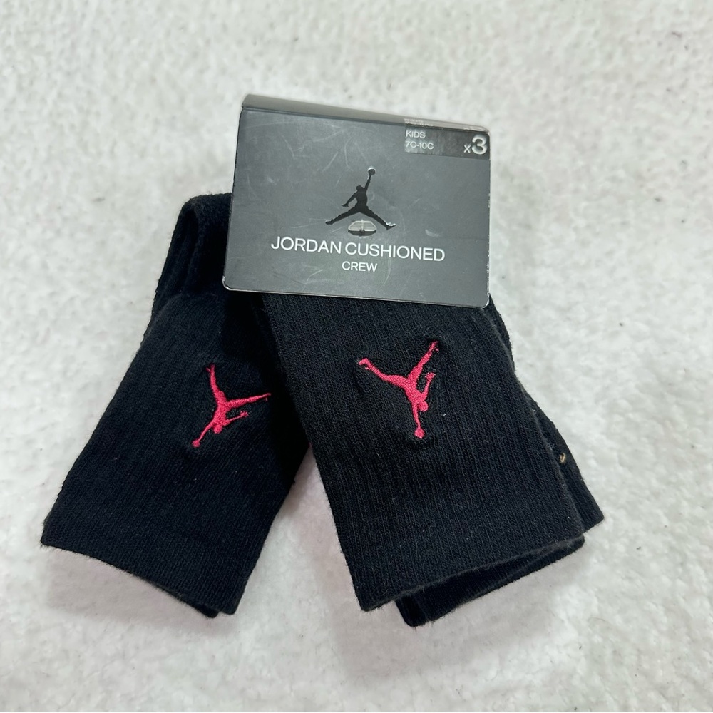 Boys Black Nike Jordan Socks